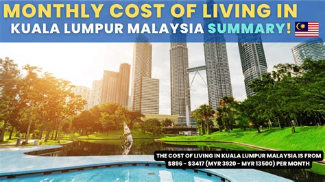 klmonthly|Cost of Living in Kuala Lumpur. May 2024. Prices in Kuala .